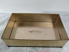 Antique Artstyle Chocolates Tin Mother Poem Plaque Lid with Stand
