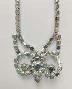 Vintage Costume Jewelry Sapphire Rhinestone Necklace Bracelet Earrings