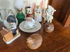 Pickers Lot Vintage Figures Oil Lamp Birds