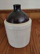 LOT Three Vintage Utility Jugs Crocks Stoneware