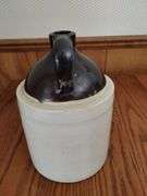 LOT Three Vintage Utility Jugs Crocks Stoneware