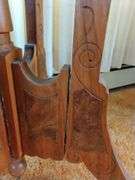 Antique Table Victorian Walnut Plant Lamp Stand Entry