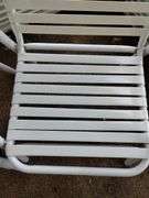 Patio Chairs Steel Tube Plastic Strap