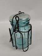 LOT 3 Antique Blue Ball Jars
