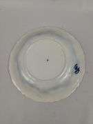 Antique Flow Glass Plates Blue Ornate Glenwood Johnson Bros. England