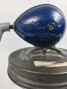 Antique Blow Butter Churn Britain Wood Paddle Glass Jar