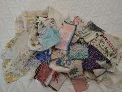 Lot Vintage Hankies Handkerchief Floral Colors