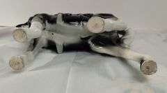 Ceramic Horse Black and White Japan *Repaired :(