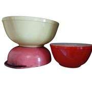Pyrex Mixing Bowls Primary Pink Yellow