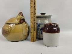 LOT Crocks Heniz 57 & Hen Cookie Jar