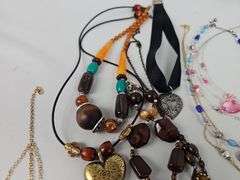 Misc Costume Jewelry LOT Necklaces Watches Bracelets