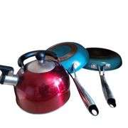 2 Gotham Steel Aqua Pans Red Water Kettle
