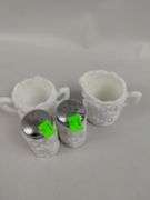 LOT Westmoreland Cream & Sugar Bowls S & P Shakers