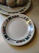 LOT of Corelle Sunflower Dishes & Metal Hen Egg Basket
