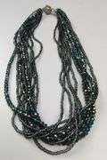 Costume Jewelry Premier Designs Necklace Bracelet Set Multi Strand Blue