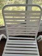Patio Chairs Steel Tube Plastic Strap