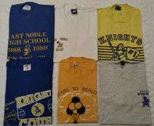 Vintage East Noble High School 1980s T Shirts