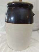 5 Gallon Butter Churn Crock Paddle Cover Primitive