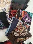 Vintage Scarves LOT Silk Satin Cotton