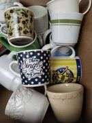 LOT Vintage Coffee Mugs Christmas Rooster Serenity Prayer