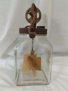 6 Quart Butter Churn Crank Handle Glass Jar