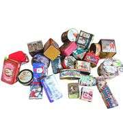 Pickers Lot Tins Vintage Coke Sunmaid Christmas & More