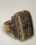 Vintage Jewelry 1959 High School Class Ring HJ10K 10KT 11.3g ~Sz 10