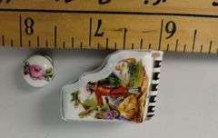 Vintage Miniatures Limoges Piano Cow Mouse