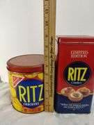 Vintage Tins RITZ Crackers Gillette Safety Razor