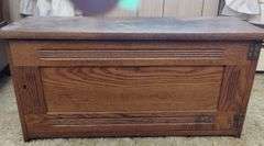 Small Oak Solid Wood Mini Cabinet