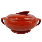 MCM Red Halls Kitchenware USA Covered Dish