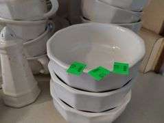 Over 50 Pcs Pfaltzgraff Heritage Stoneware White Dish Dinner Lunch Plates Bowls Serving