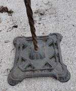 Antique 1930s Cast Iron Seahorse Bridge Lamp Art Deco Floor Lamp