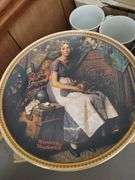 Vintage Norman Rockwell Collector Plate & Mugs