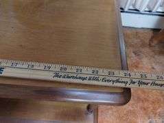 Midcentury Colonial End Table Magazine Rack