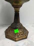 Antique Otto Müller Germany Wunder-lampe Oil Lamp Brass Ornate Russian