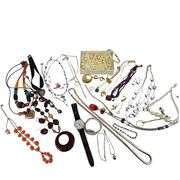 Misc Costume Jewelry LOT Necklaces Watches Bracelets