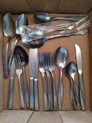 Vintage Stainless Steel Flatware & Carving Bread Knives in Boxes