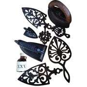 Lot Vintage Cast Iron Trivets