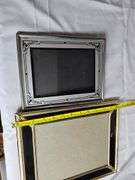 2 Antique Vintage Picture Frames Reverse Painted Art Deco