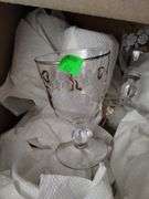 LOT Vintage Bridal Champagne Glasses & Clear Champagne Glass Set