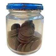 1/2 Jar of Solid Copper Pennies