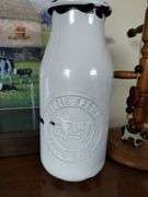 Decor Lot Cows Dairy Milk Bottles Jars Print