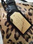 Ralph Lauren Hand Bag Leopard Cheetah Print Gold Metal Tag