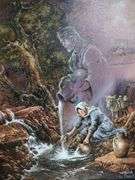 Print on Canvas I Am the Living Water Jesus Christianity Ted Blaylock