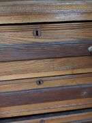 Antique Wood Dry Sink Base 3 Drawer Dresser