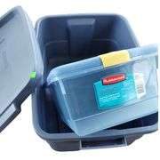 Clean Rubbermaid Totes with Lids