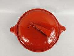 MCM Red Halls Kitchenware USA Covered Dish