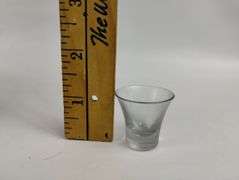 Vintage Communion Glasses Covered Metal Tray
