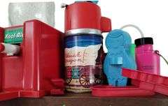 LOT Kool-Aid Dispenser Neon Binoculars Chuck Wagon Thermos